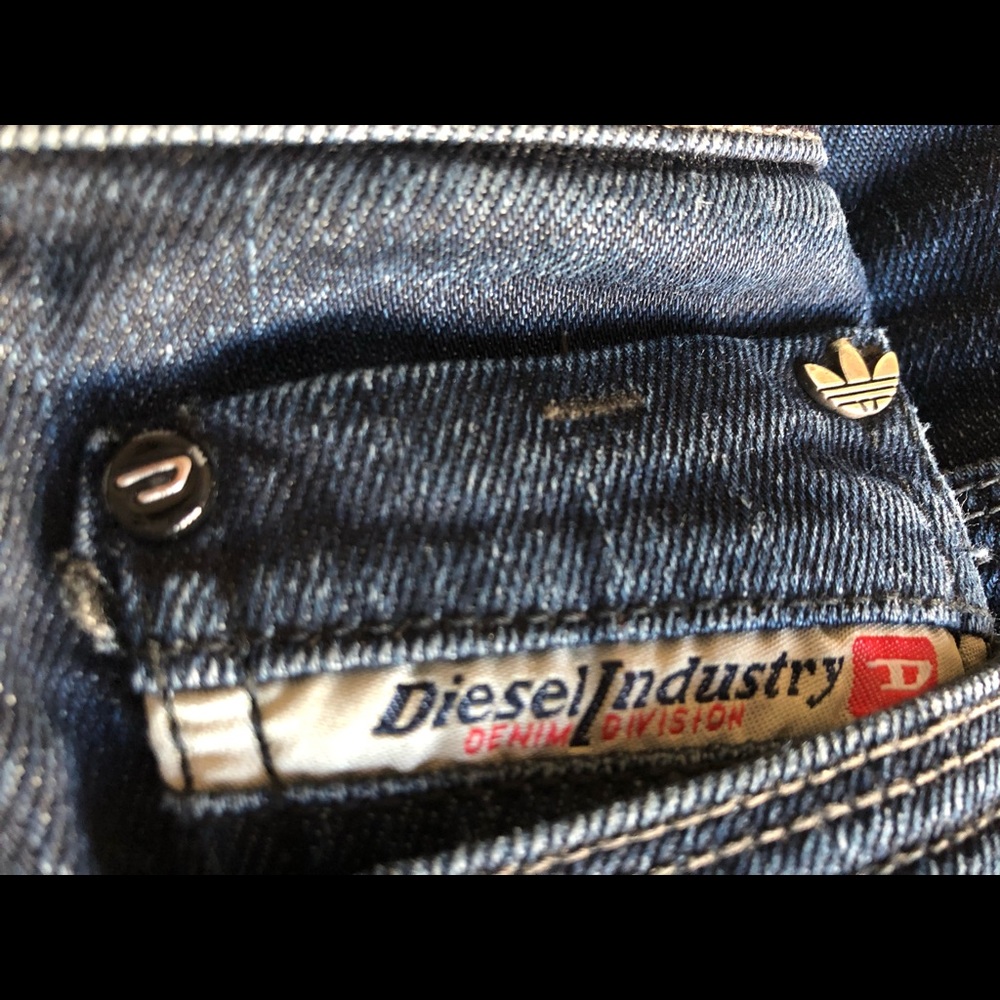 RARE Diesel Adidas Thanaz-AD Skinny Blue Jeans 31